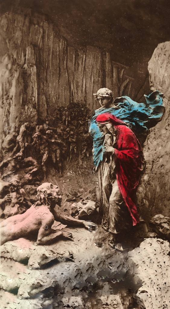 Ciacco, dannato del terzo cerchio, figura simbolica della golosità e delle lotte politiche di Firenze